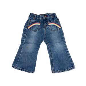 Osh Kosh B' Gosh 18m Girls Rainbow Pocket Flare Jeans